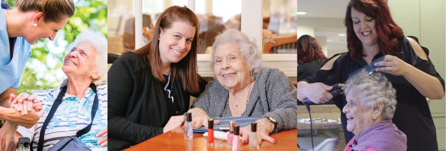 Residents and staff at The Highlands