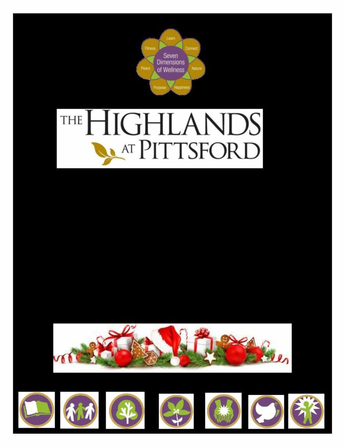 IL December 2019 Calendar The Highlands at Pittsford